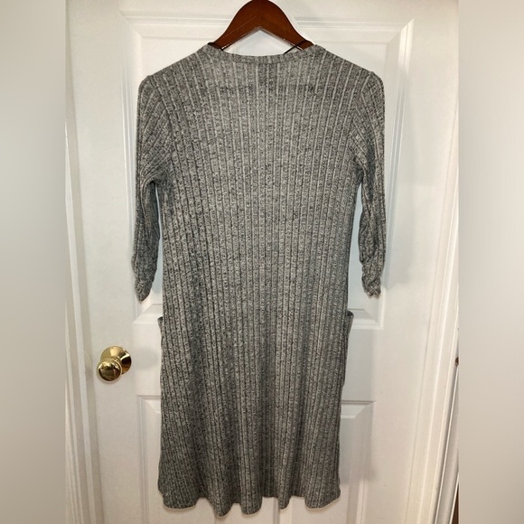 Bobeau gray knit open cardigan - size S - Picture 2 of 5